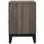 Table de chevet 2 tiroirs Grey Oak