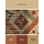 Tapis beige lavable à la machine à motif rétro style chalet Americana Osiyo-1385012084