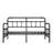 Daybed, Slat Support Sofa Bed Frame, No Box Spring Needed, Black