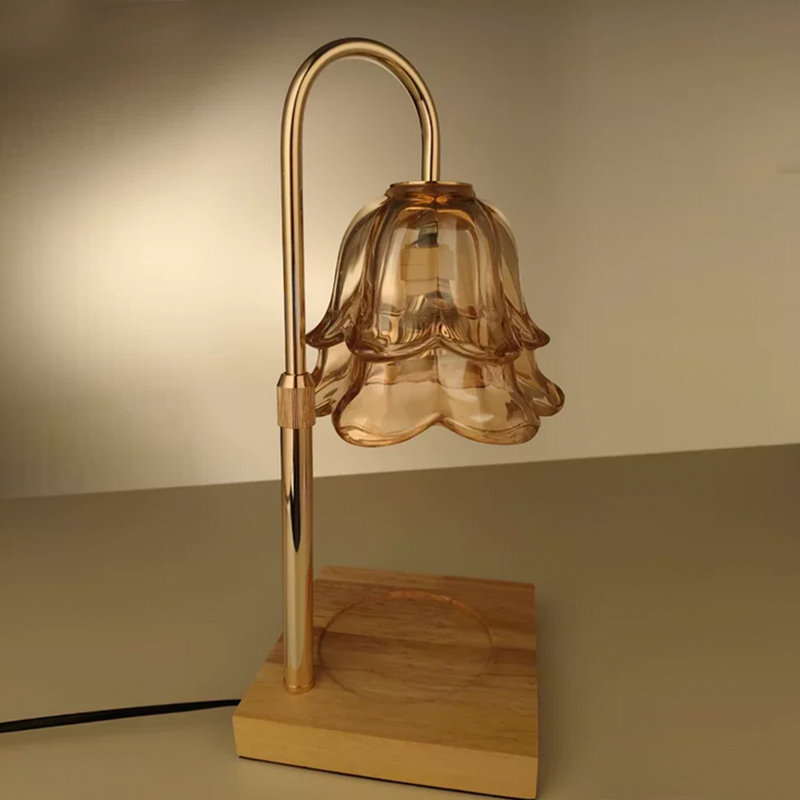 Wood USB Table Lamp