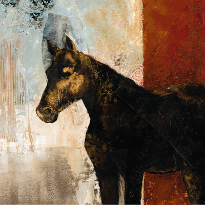 Lone Horse - Wrapped Canvas Painting