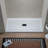 WOODBRIDGE 60"×32" Solid Surface Single Threshold Shower Pan Base in White, Drain Cover Included, Slip-Resistant-121709171