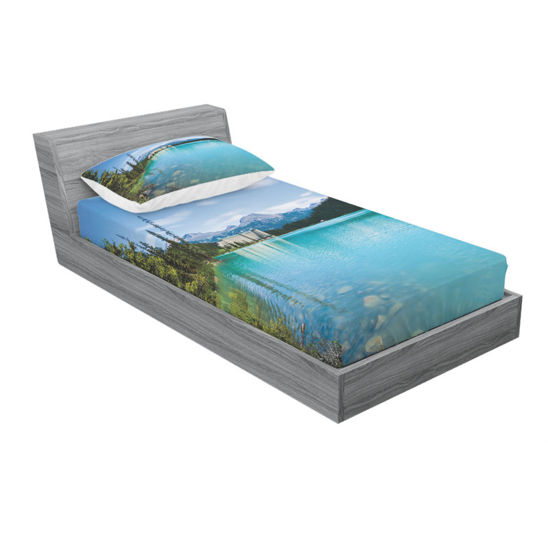 Microfiber Sheet Set, Twin Sheet Set with Fitted Sheet