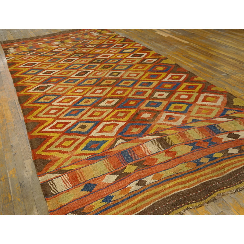 Tapis tissé à plat antique Kilim