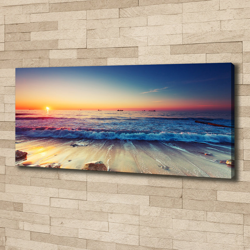 Sunrise To The Sea - No Frame Print on Canvas