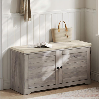 12 Pair Shoe Storage Bench, 3-Tier Entryway Bench