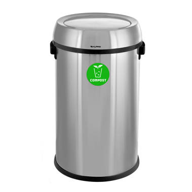  Superio Kitchen Trash Can 13 Gallon with Swing Lid
