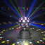 Fête de fête avec lumières disco en forme de boule disco 3 lumières à DEL activées par le son et stroboscope rotatif à lumière RVB 110 V 30 W