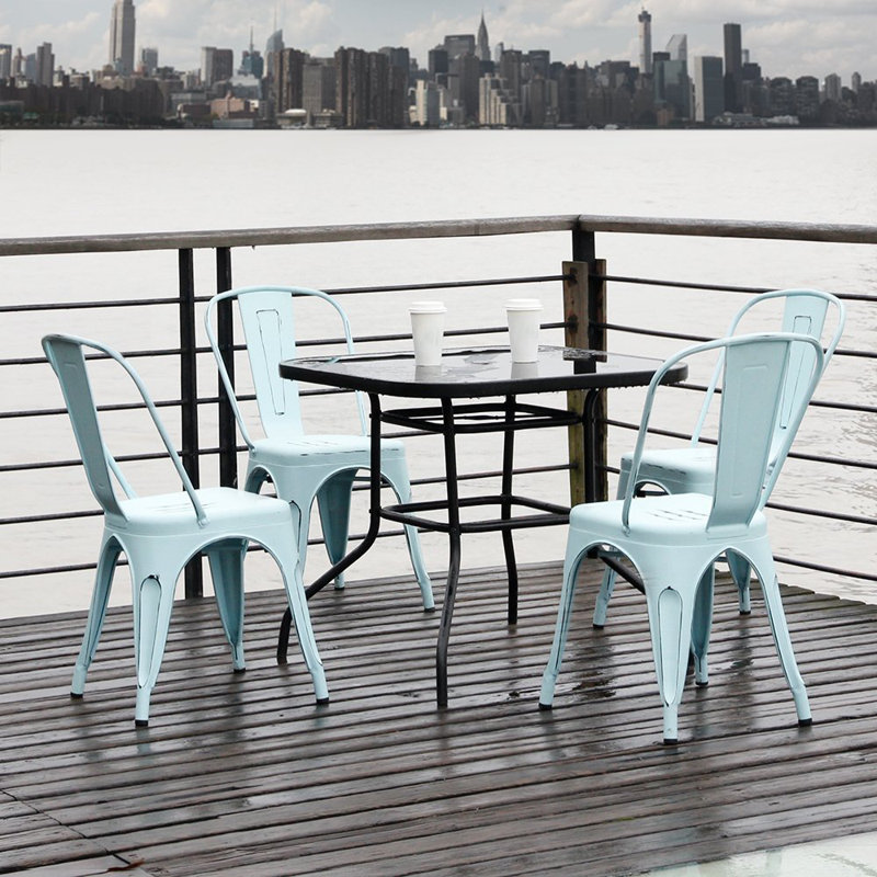 Chaise d'appoint Zoie, Bleu