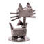 Novica Handmade Bow Tie Cat Recycled Metal Figurine