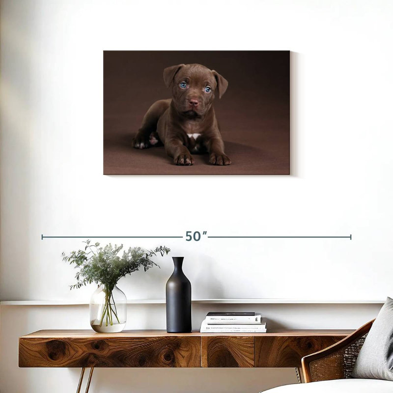 Brampt Pit Bull Puppy, 20" H x 30" W
