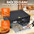 Fast Baking Electric Commercial Pizza Oven – 12 Inch, 1100W Stainless Steel Countertop Pizza Maker with Viewing Window, Timer, Sealed Chamber – For Restaurants, Kitchens, Catering, Home – Black, USA