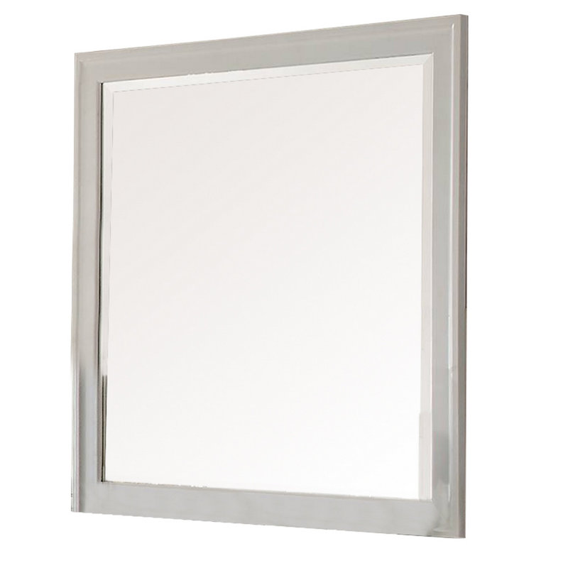 Wood Flat Wall Mirror