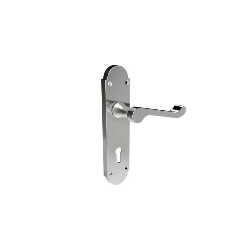 Epsom Springfield Door Handle, Satin Chrome