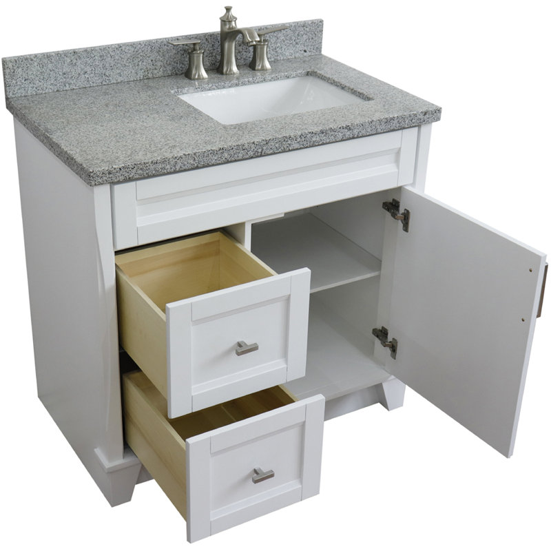 Ensemble de meuble-lavabo simple 37 po Sophina, Gris