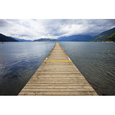 Long Jetty at Mountain Lake by Benedek