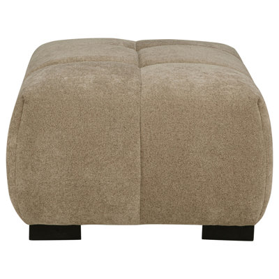 Chameau - Rectangle rembourré avec capitonnage surdimensionné, rembourrage en cascade pour une assise rembourrée de confort, finition rectangulaire lisse, capitonnage et touche élégante