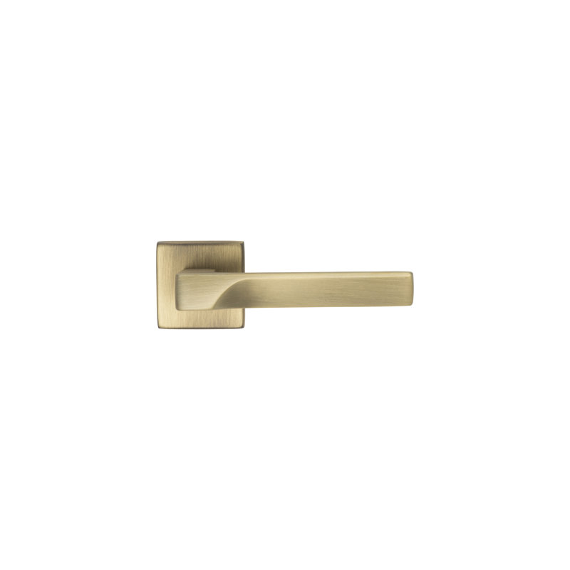 Flash Latch Door Handle, Antique Brass