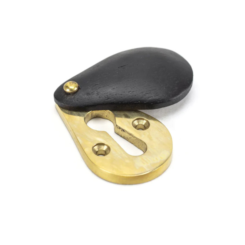 Plain Escutcheon Rosette, Ebony