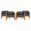 Fauteuil club d'extérieur en bois d'acacia-566858313