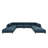 34.00×178.00×133.50 Inch Large Corduroy Modular Sectional Sofa, Customizable Layout & Adjustable Back Support, Corduroy Upholstered Couch With Wooden Legs For Living Room  Dark Blue-1260685729