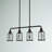 Leyden 4-Light Steel Linear Pendant 