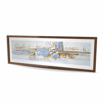 Abstract Shape Metal Finish Print | Shapes Industrial Decor
