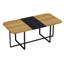 Ensembles de table de salle à manger modernes avec grain de bois en MDF, conception spacieuse pour le divertissement familial