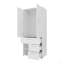 Armoire blanche avec rangement et tringle-726178548