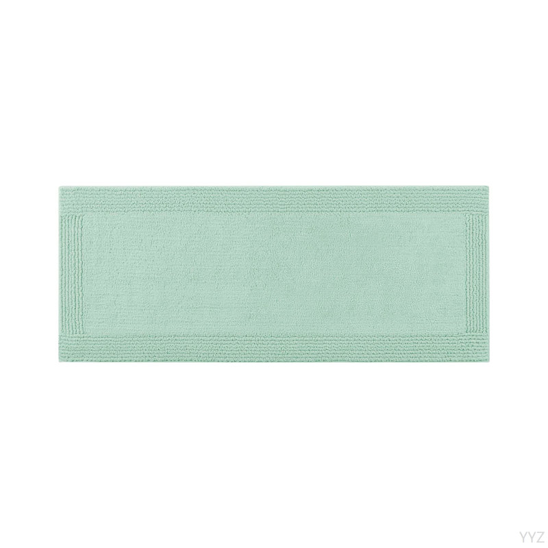 1 PCS 20X30" 100% Cotton Tufted 3000 GSM Reversible Bath Rug Green, Rectangle - 30" L x 20" W