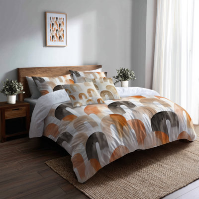 Ensemble de literie 5 pièces Arc - Ensemble de housse de couette et coussin décoratif Boho