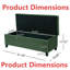 Banc de rangement avec repose-pieds Retro Green-129159704