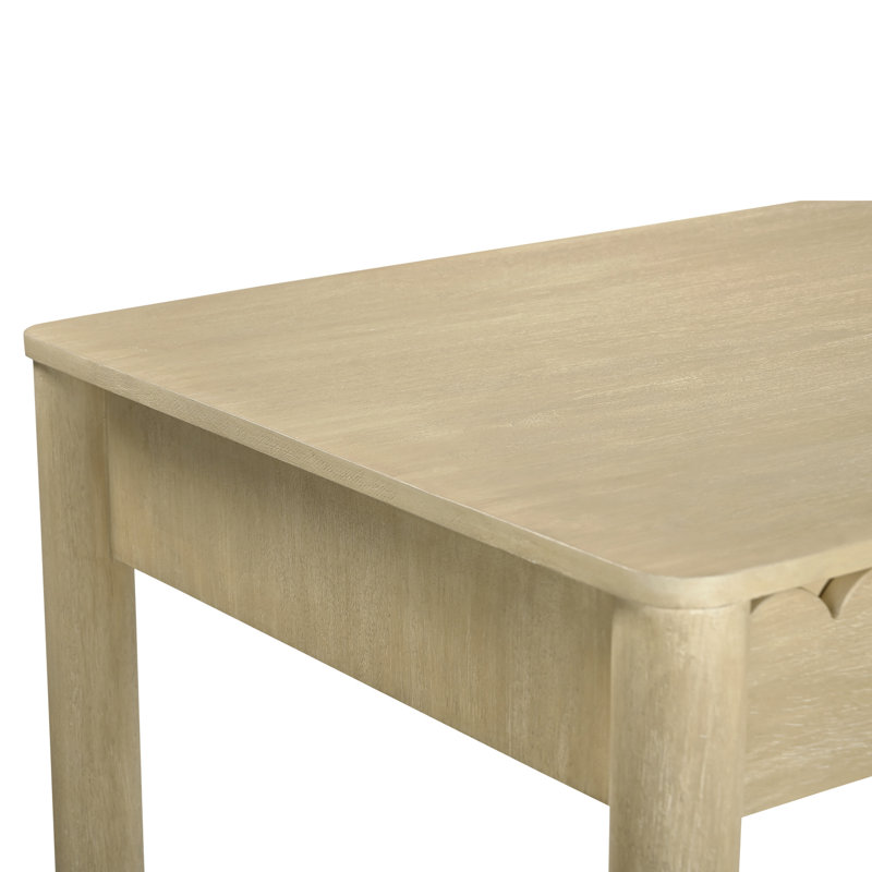 Wiley Solid Wood Writing Desk, Natural