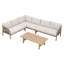 6-seat Acacia Wood Outdoor Seating Set With Table-11090782