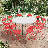 11-Piece Fold-In-Half Card Table – Kitchen, Wedding Event Set-111836003-111836000