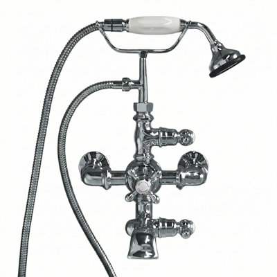 Thermostatic Wall Mount Tub Faucet with Handheld (P0894) by Strom Living
