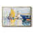 Toile avec cadre flottant or