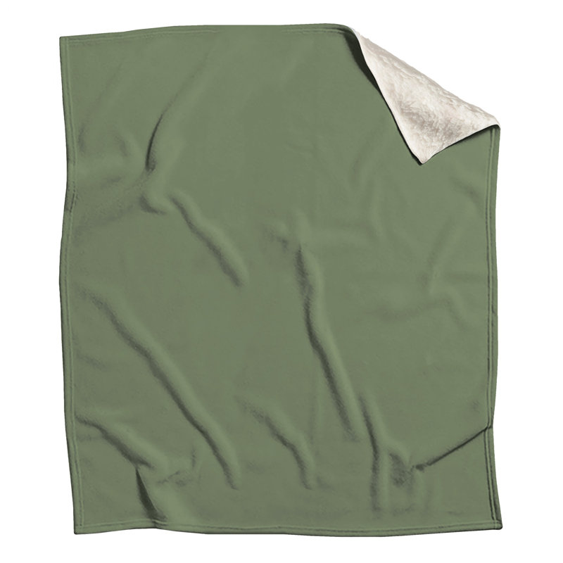 Couvertures unies vert clair, L 60 po x H 80 po