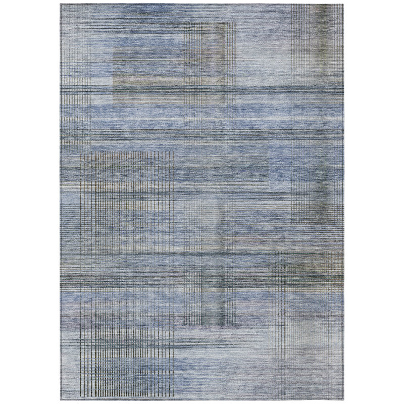 Charice Striped Indoor / Outdoor Rug, Rectangle 3' x 5'