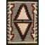Antique Bold Tribal Pattern Native American Gray Flatwoven Navajo Rug