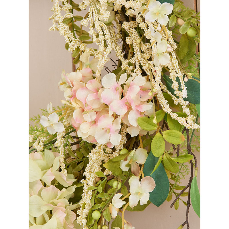 Faux Mistletoe 80cm Wreath