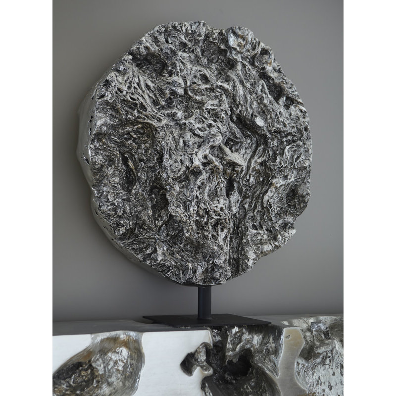 Cast Root Silver Standing Sculpture