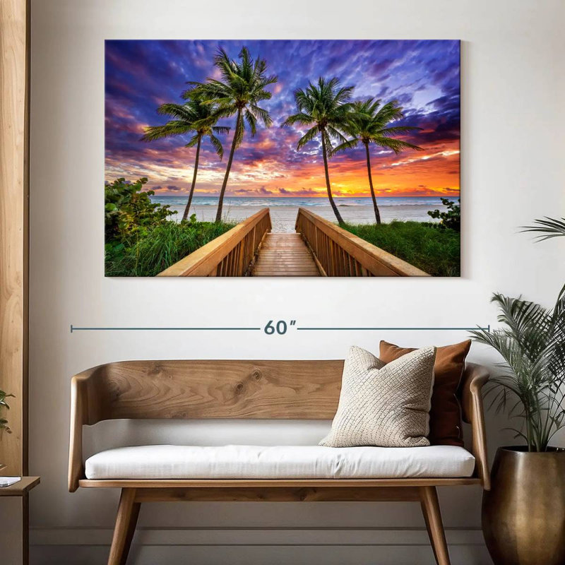 Gillard Vivid Tropical Gillard Sunrise, H 34 po x l 51 po