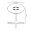 Toledo Aire Round Outdoor Dining Table , 27.56'' in. W 27.56'' in. D-796167866