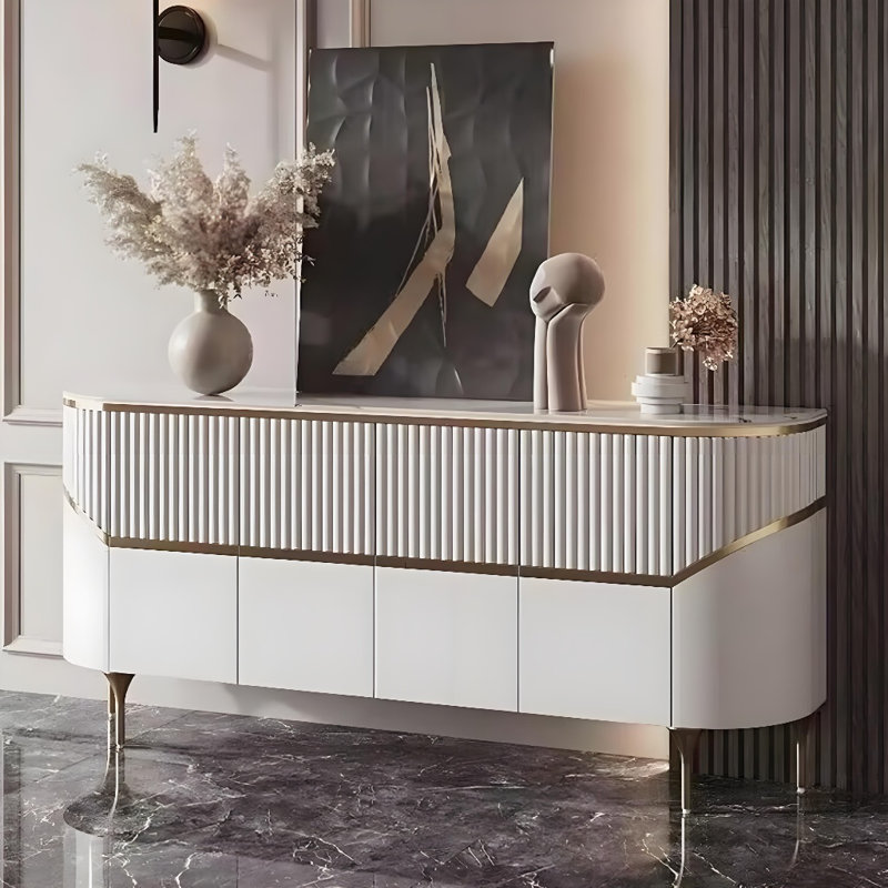 Buffet de salle à manger léger et luxueux
