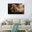 Ensemble de 1 tableau sur toile représentant une lanterne vintage-130542609-130542613