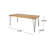 Industrial Wood And Metal Rectangular Dining Table