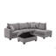 Canapé modulaire en tissu 107 po Corduroy
