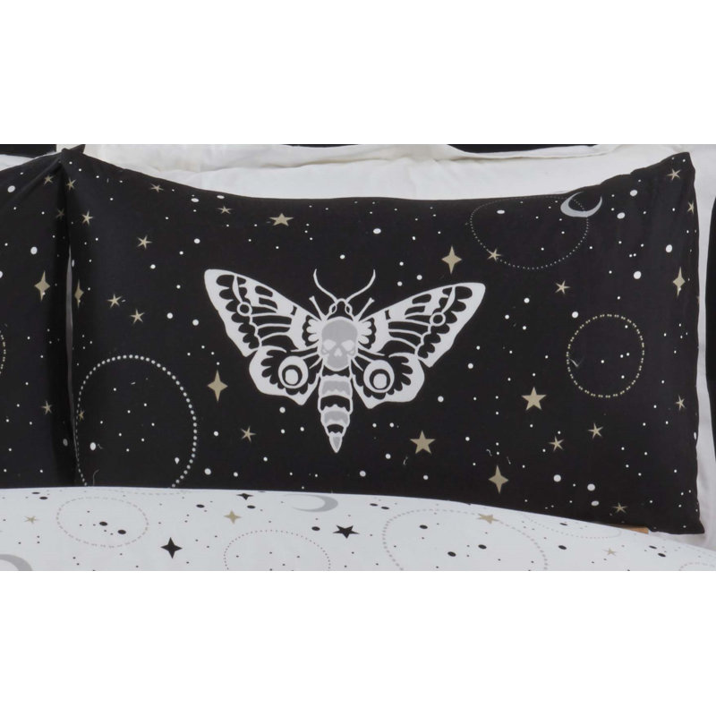 Frith Polyester Abstract Duvet Cover Set with Pillowcases, Single - 1 Standard Pillowcase
