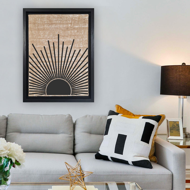 Peinture décorative sur toile, H 26 po x l 18,1 po, Noir, Noir
